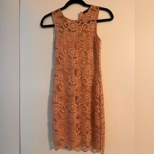 Pink floral lace Ambiance dress